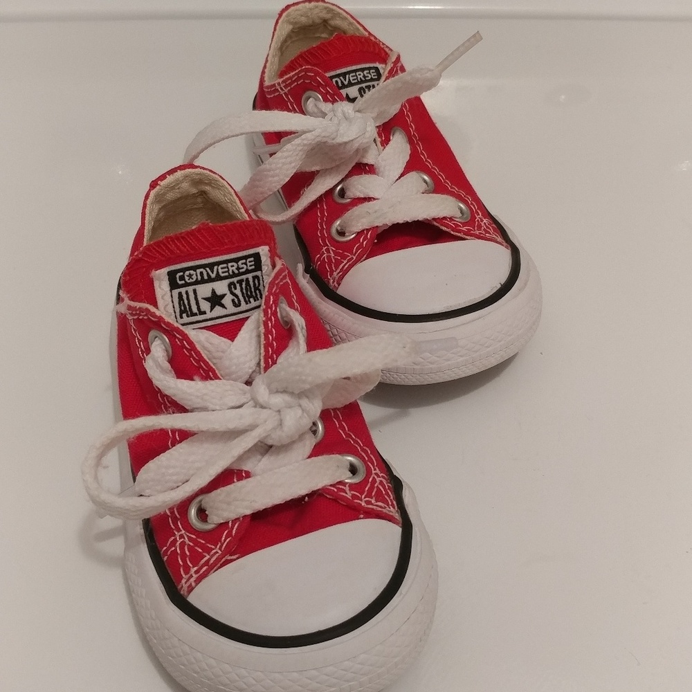 Red Converse Toddler size 5